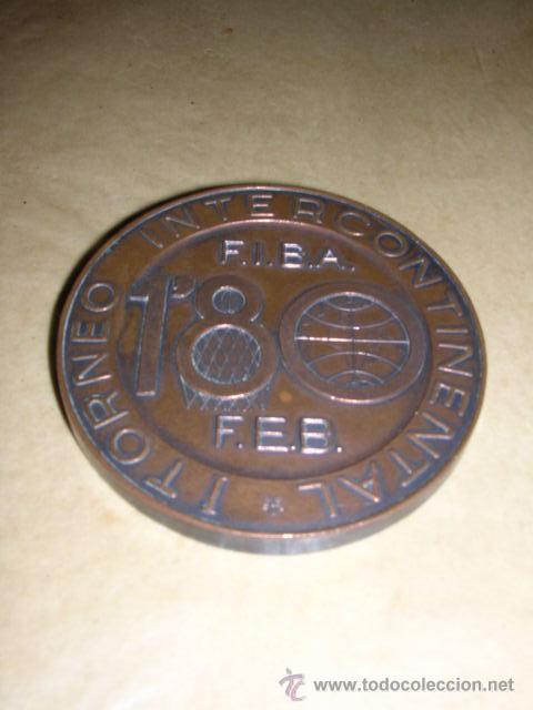 Collectionnisme sportif: BALONCESTO,MEDALLA DE BRONCE I TORNEO INTERCONTINENTAL,F.I.B.A.-F.E.B.1967 GRAN PREMIO CIOUDAD DE BA