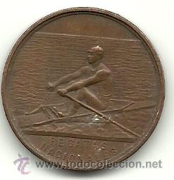 Sammelleidenschaft Sport: (F-68)MEDALLA DE BRONCE REGATAS NACIONALES CELEBRADAS EN CALDETAS 15-8-1906