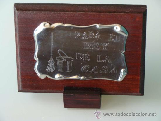 Sammelleidenschaft Sport: METOPA PLACA. PARA EL REY DE LA CASA, FREGONA, ESCOBA. REGALO.
