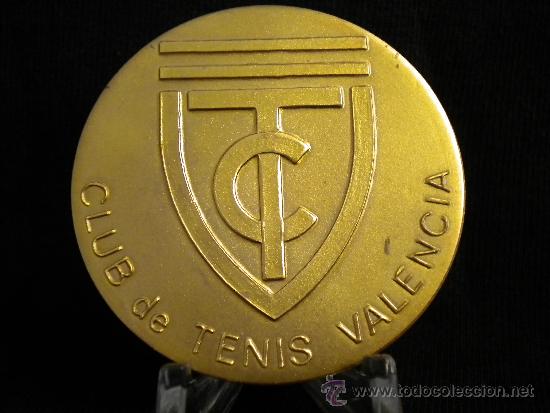 Sports collectibles: Medalla de los Campeonatos de Tenis de Espa&ntilde;a de Veteranos. Club de Tenis Valencia. A&ntilde;o 1978