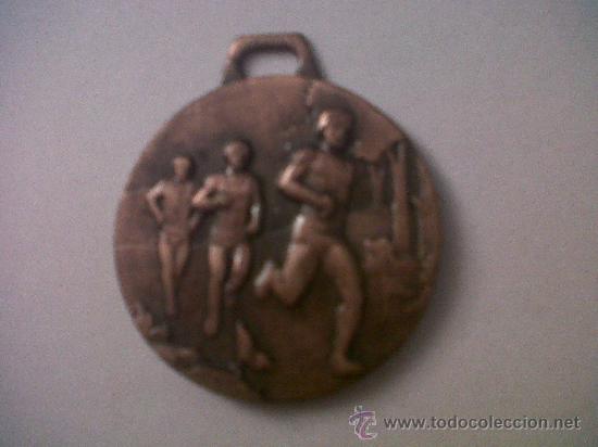 Coleccionismo deportivo: MEDALLA  X MARXA DEL GINEBR&Oacute;-HOSTALRIC 2-4.1989  A.P.A.    DIAMETRO 4 CMTS
