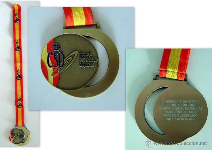 Collectionnisme sportif: MEDALLA CONSEJO SUPERIOR DE DEPORTES. CAMPEONATO DE ESPA&Ntilde;A DE NATACI&Oacute;N 2009