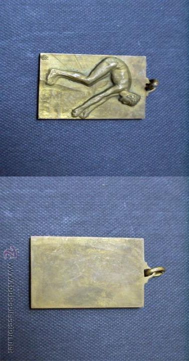 Sports collectibles: Medalla nataci&oacute;n a&ntilde;os 20-30