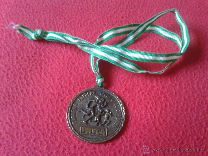 Colecionismo desportivo: ANTIGUA MEDALLA TROFEO ATLETISMO CARRERA POPULAR CIUDAD DE CORDOBA SUPERMERCADOS PRYCA. ES METALICA
