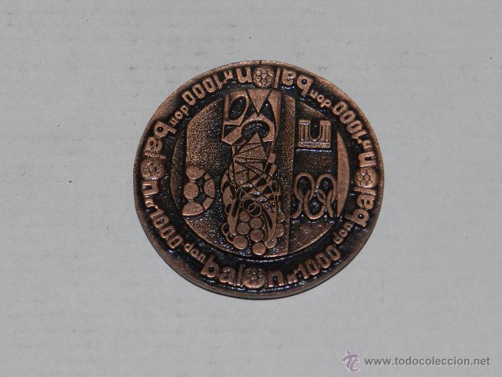 Collectionnisme sportif: MEDALLA REVISTA DON BALON NUM 1000, XI PREMIO LITERARIO DE NOVELA DEPORTIVA - JUAN ANTONIO SAMARANCH