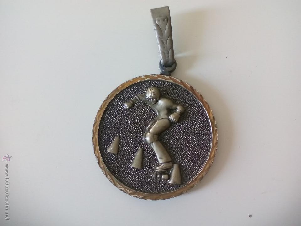 Coleccionismo deportivo: Medalla de Skate, Skateboarding, trofeo de metal