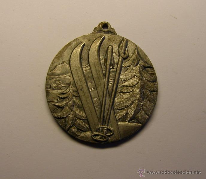 Coleccionismo deportivo: Antigua medalla Gran Premi de Andorra de esqu&iacute;.