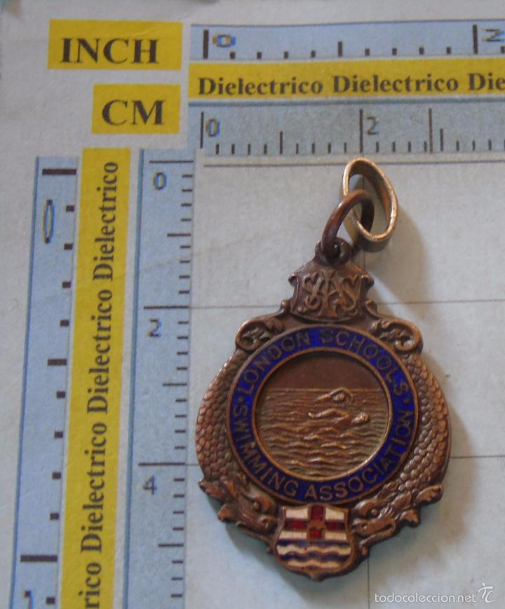 Colecionismo desportivo: MEDALLA DE NATACI&Oacute;N. LONDON SWIMMING SCHOOLS ASSOCIATION. INGLATERRA