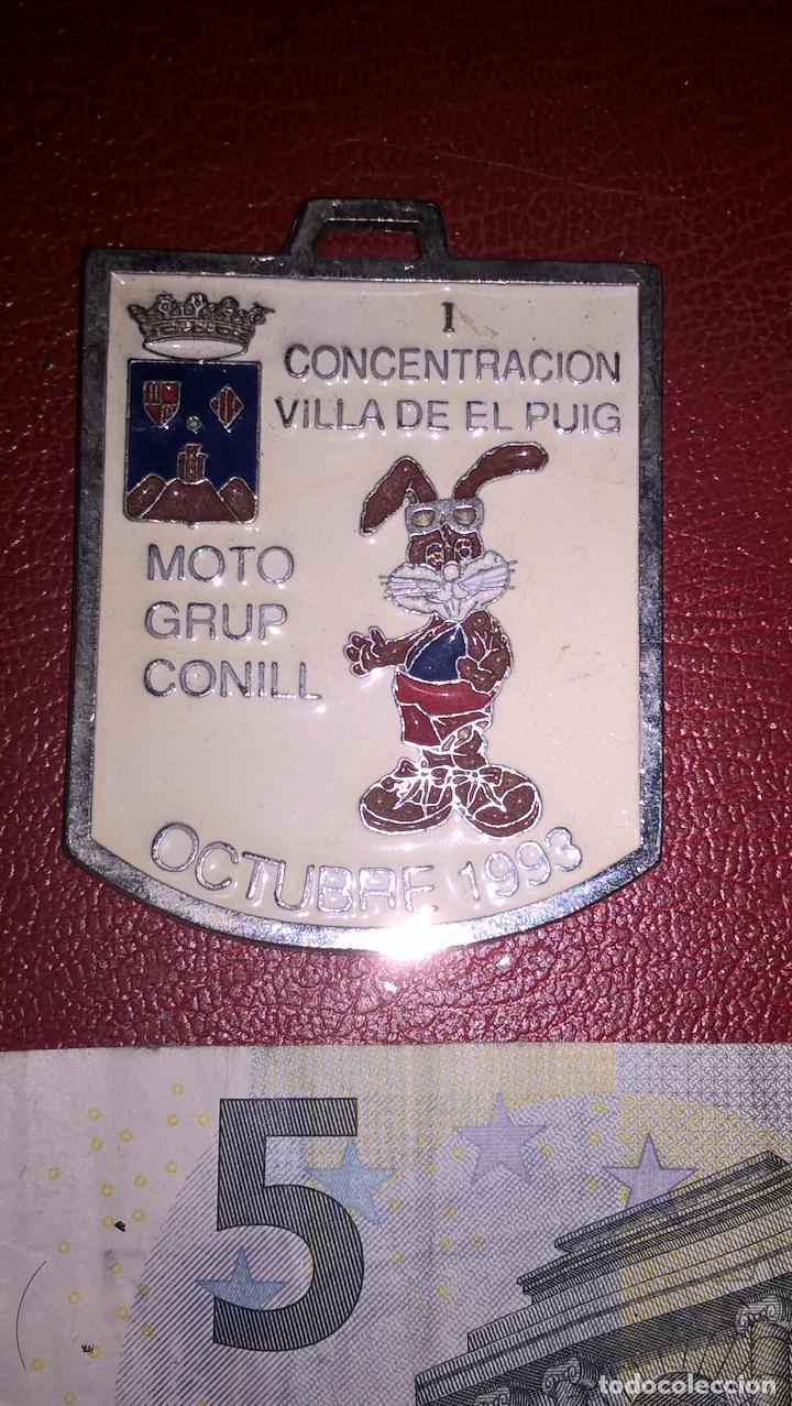Coleccionismo deportivo: Motociclismo. Placa de concentraci&oacute;n de motos. El Puig 1993