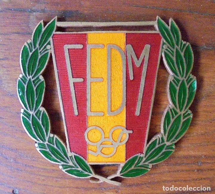 Colecionismo desportivo: Emblema/Medalla - FEDM - Federaci&oacute;n espa&ntilde;ola deportes minusv&aacute;lidos. A&ntilde;os 70