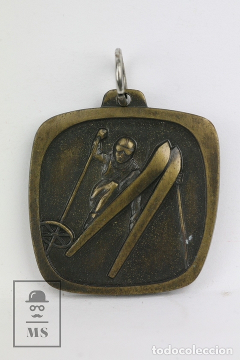 Coleccionismo deportivo: Medalla Deportiva Conmemorativa - Colegio Burgos / VIII Cursillo Esqu&iacute; Cerler - A&ntilde;o 1983