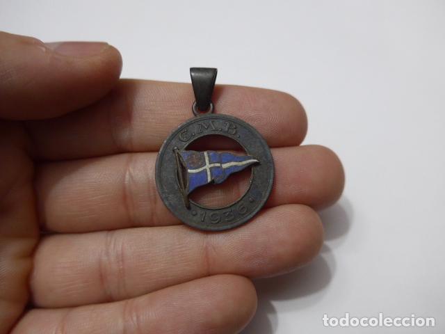 Coleccionismo deportivo: ANTIGUA MEDALLA DE 1936 CLUB MARITIMO DE BARCELONA GUERRA CIVIL