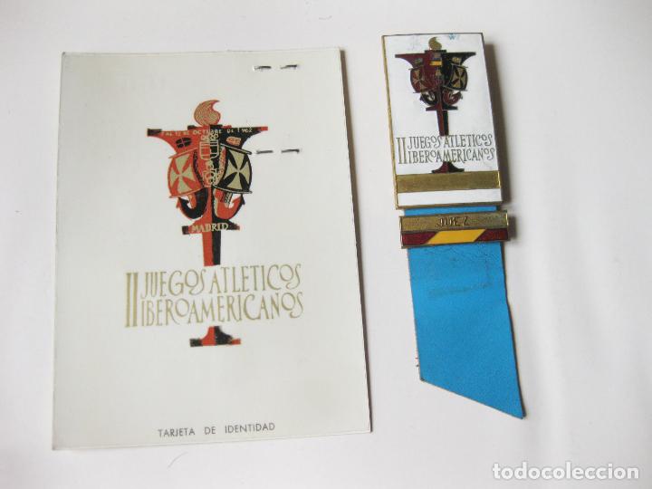 Collectionnisme sportif: DISTINTIVO Y CARNET DE JUEZ DE ESPA&Ntilde;A EN LOS II JUEGOS ATL&Eacute;TICOS IBEROAMERICANOS JOSE CASERO PICURIO