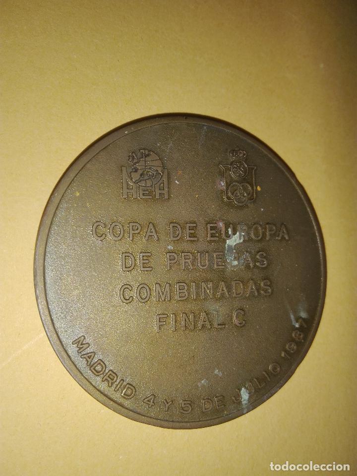 Colecionismo desportivo: COPA DE EUROPA DE PRUEBAS COMBINADAS FINAL C - MADRID 4 Y 5 JULIO 1987 - BRONCE - 6 CM. DIAMETRO