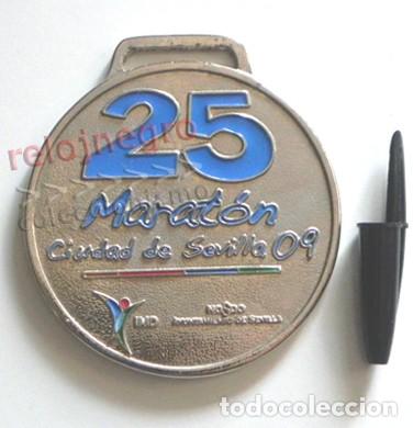 Coleccionismo deportivo: MEDALLA LA MARAT&Oacute;N CIUDAD DE SEVILLA 2009 - METAL DEPORTE CORRER - CAMPEONATO ESPA&Ntilde;A GRAN PREMIO AND