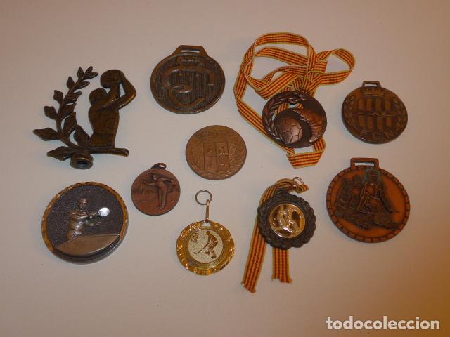 Collectionnisme sportif: Lote de 10 antigua medalla catalana de todo tipo de deporte, variedad de medallas.