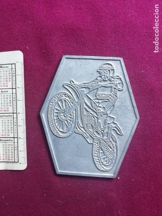 Collectionnisme sportif: Motociclismo. Motorismo. Placa