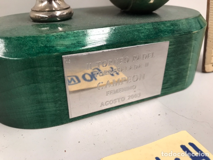 Coleccionismo deportivo: TROFEO DE TENIS - Foto 2