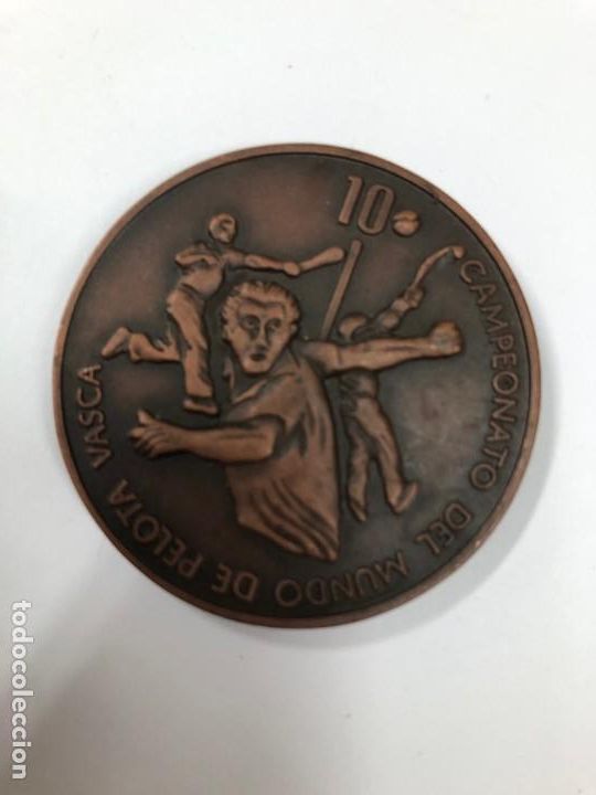 Colecionismo desportivo: MEDALLA CAMPEONATO DEL MUNDO PELOTA VASCA VICTORIA GAZTEI 1986