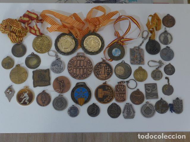 Collectionnisme sportif: Lote de 39 medalla antigua de deportes, variedad, catalanas. Salidas en zona catalunya.