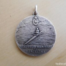 Coleccionismo deportivo: MEDALLA DE PLATA DEL REAL CLUB MARITIMO DE BARCELONA AÑO 1916. Lote 212090998