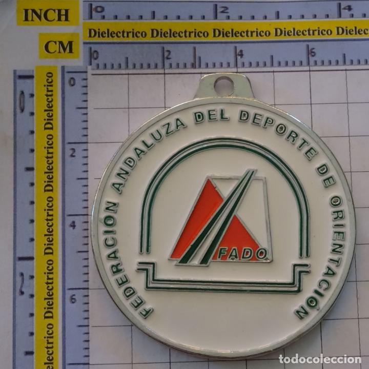 Coleccionismo deportivo: MEDALLA DEPORTIVA. FEDERACI&Oacute;N ANDALUZA DE ORIENTACI&Oacute;N. CICLISMO RUNNING TRAIL. FADO. 70GR