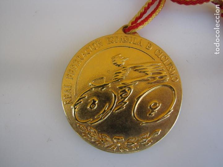 Coleccionismo deportivo: 4.- Medalla de oro. Campeonato Espa&ntilde;a de ciclismo. Tandem Masculino 2.000