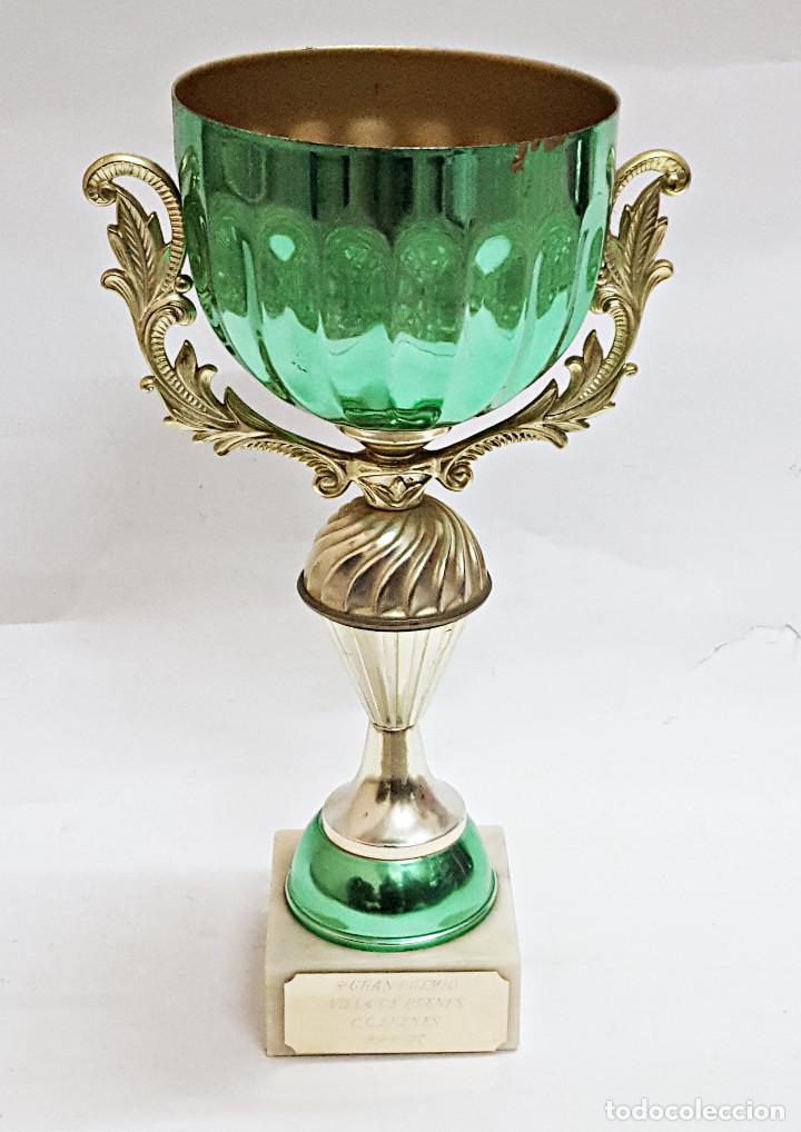 Coleccionismo deportivo: Trofeo de ciclismo 8&ordm; Gran Premio Villa de Brenes 1997