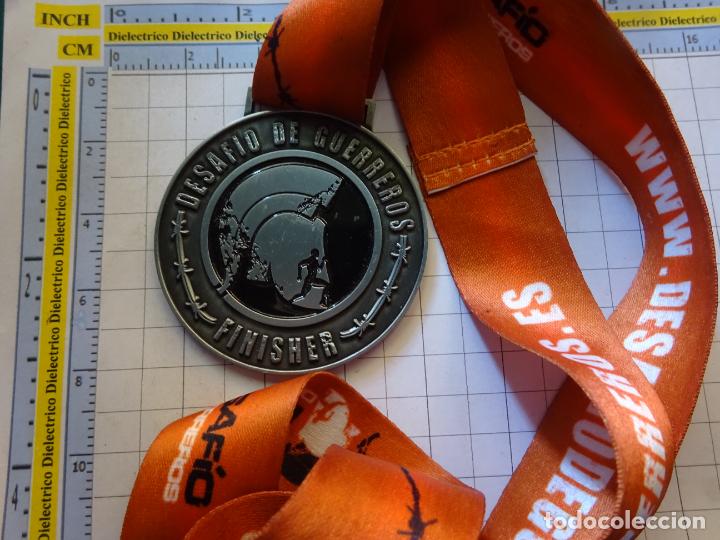 Sammelleidenschaft Sport: MEDALLA DEPORTIVA. DESAF&Iacute;O DE GUERREROS FINISHER. ATLETISMO OBST&Aacute;CULOS PISTA AMERICANA. 70GR