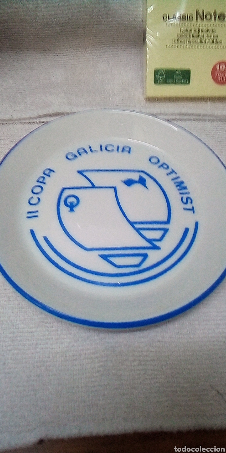 Coleccionismo deportivo: REGFVELA OPTIMIST 1971 FERROL NAUTICA VELA GALICIA CLUB N&Aacute;UTICO PANX&Oacute;N COPA GALLEGA panjon plato