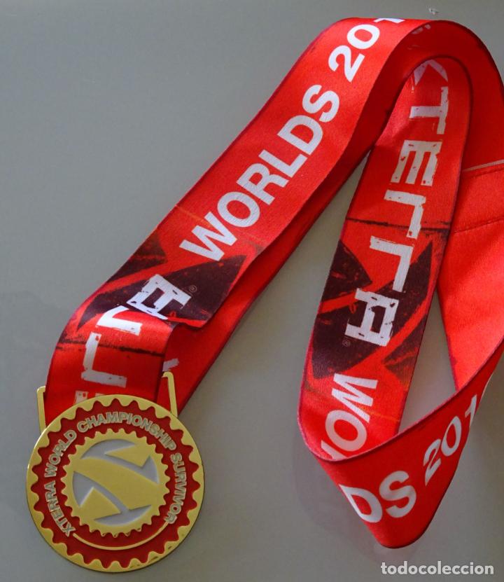 Sammelleidenschaft Sport: MEDALLA DE DEPORTES. TRIATLON DE MONTA&Ntilde;A. MUNDIALES XTERRA SURVIVOR FINISHER 2016. 70GR