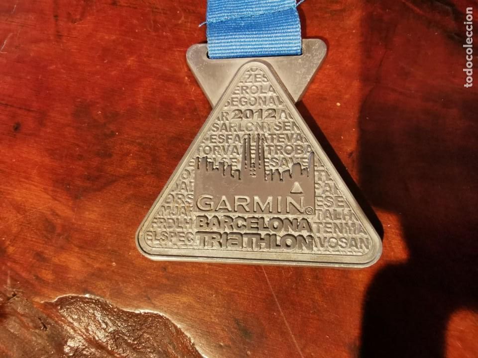 Colecionismo desportivo: Medalla Garmin Barcelona Triathlon Finisher 2012