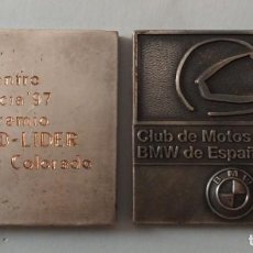 Coleccionismo deportivo: TROFEO, PLACA. PREMIO ROAD-LIDER ENCUENTRO VALENCIA 97 BEATRÍZ COLORADO CLUB DE MOTOS BMW DE ESPAÑA. Lote 342020733