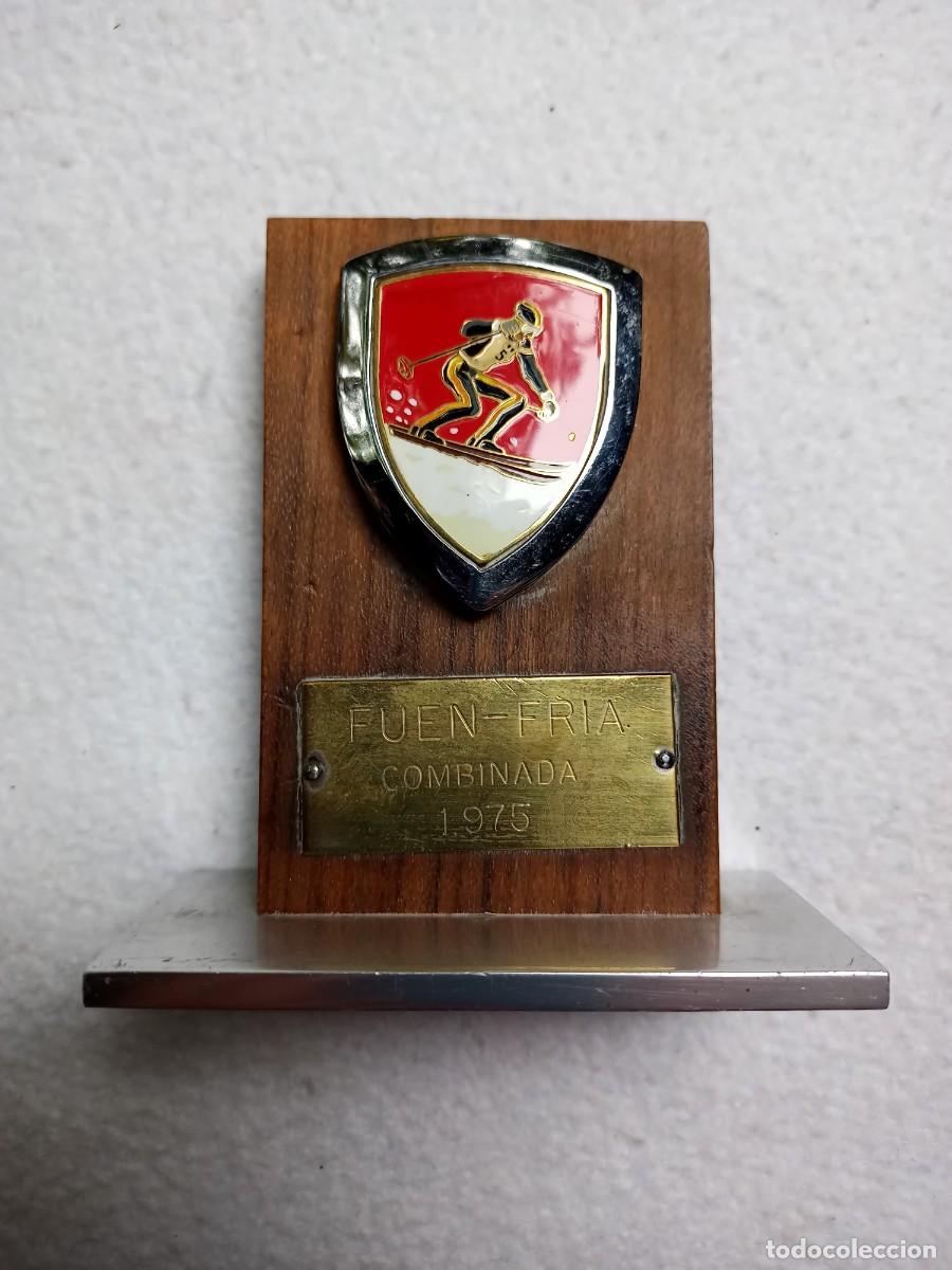 Coleccionismo deportivo: Trofeo esqu&iacute; Fuen-Fria Combinada 1975
