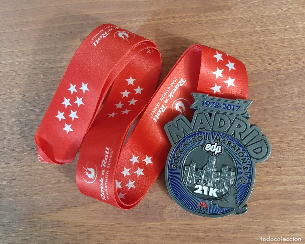 Collezionismo sportivo: MEDALLA FINISHER DEL MADRID ROCK & ROLL MARAT&Oacute;N & 1/2 DE 2017