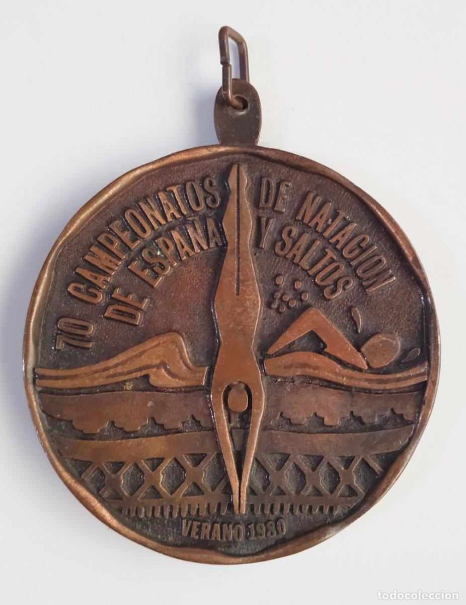 Coleccionismo deportivo: MEDALLA 70 CAMPEONATOS DE ESPA&Ntilde;A NATACION Y SALTOS