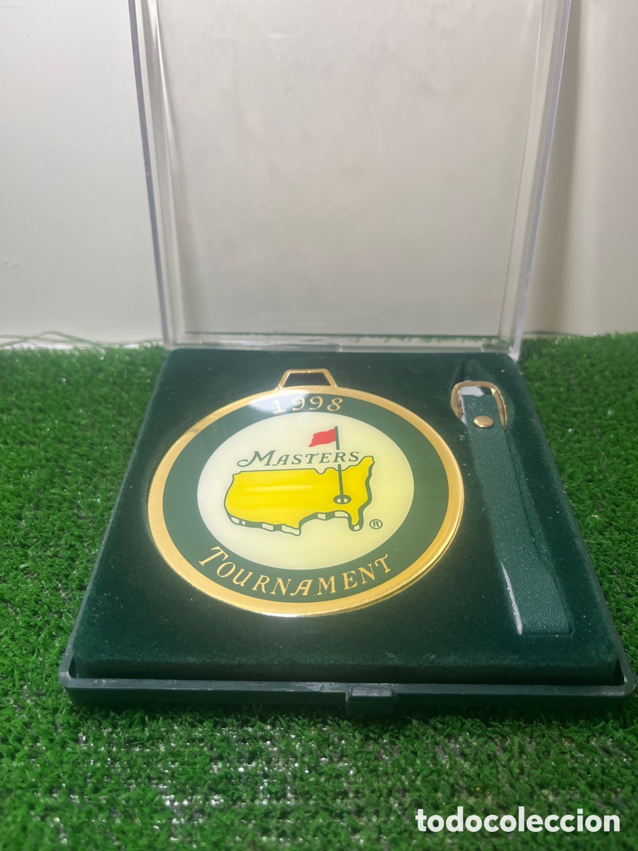Coleccionismo deportivo: Tiger Woods medalla m&aacute;ster Augusta 1998