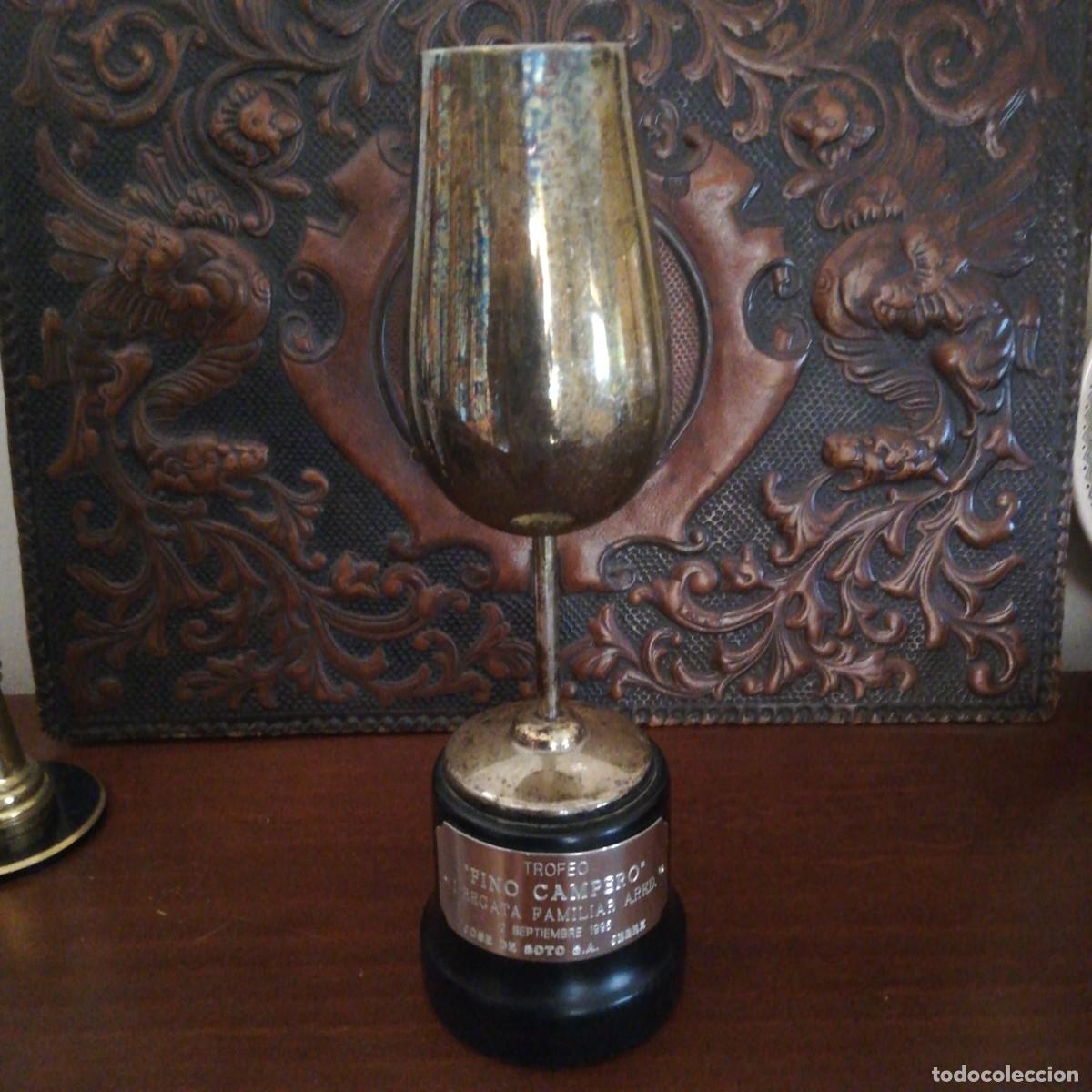 Colecionismo desportivo: Trofeo bodegas Jos&eacute; de Soto Jerez Fino Campero 1 regata familiar 1995