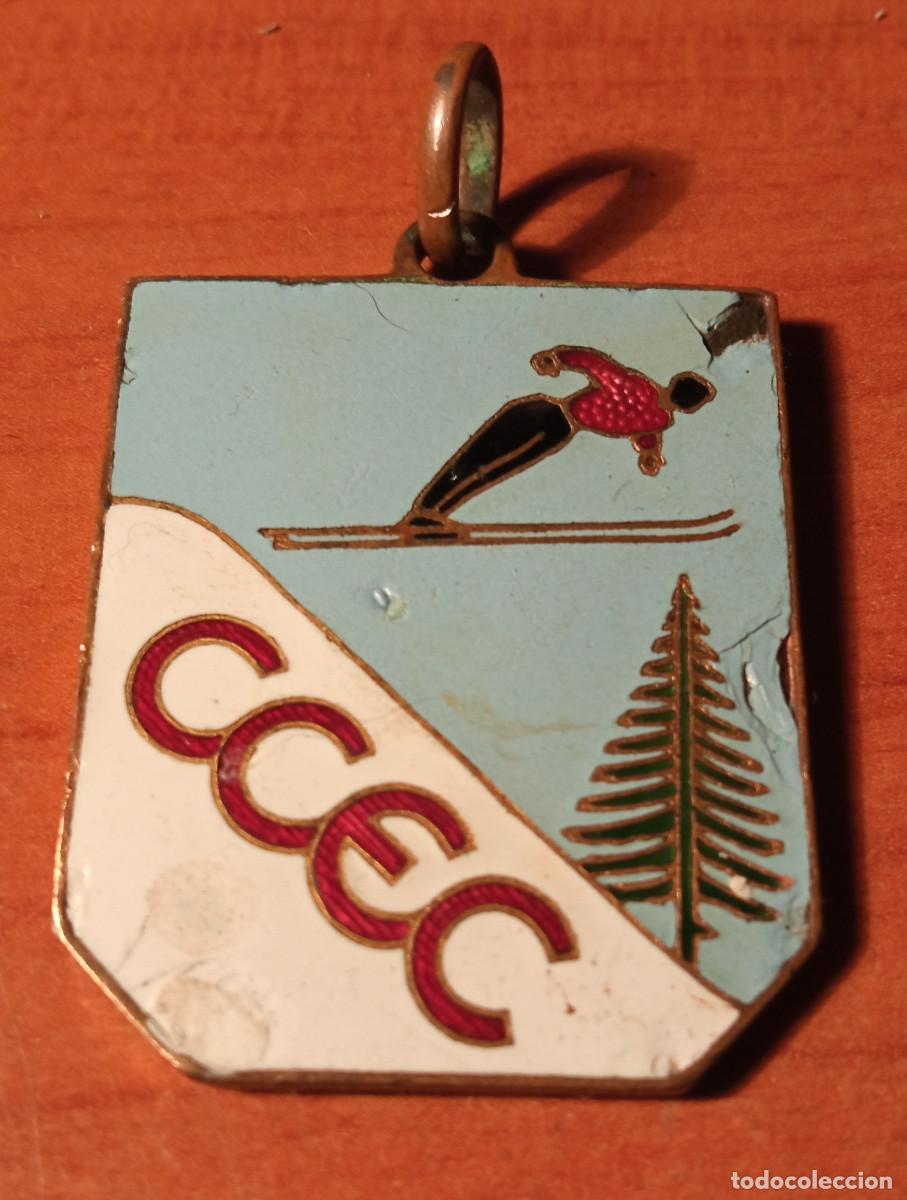 Coleccionismo deportivo: Medalla esqui CCEC