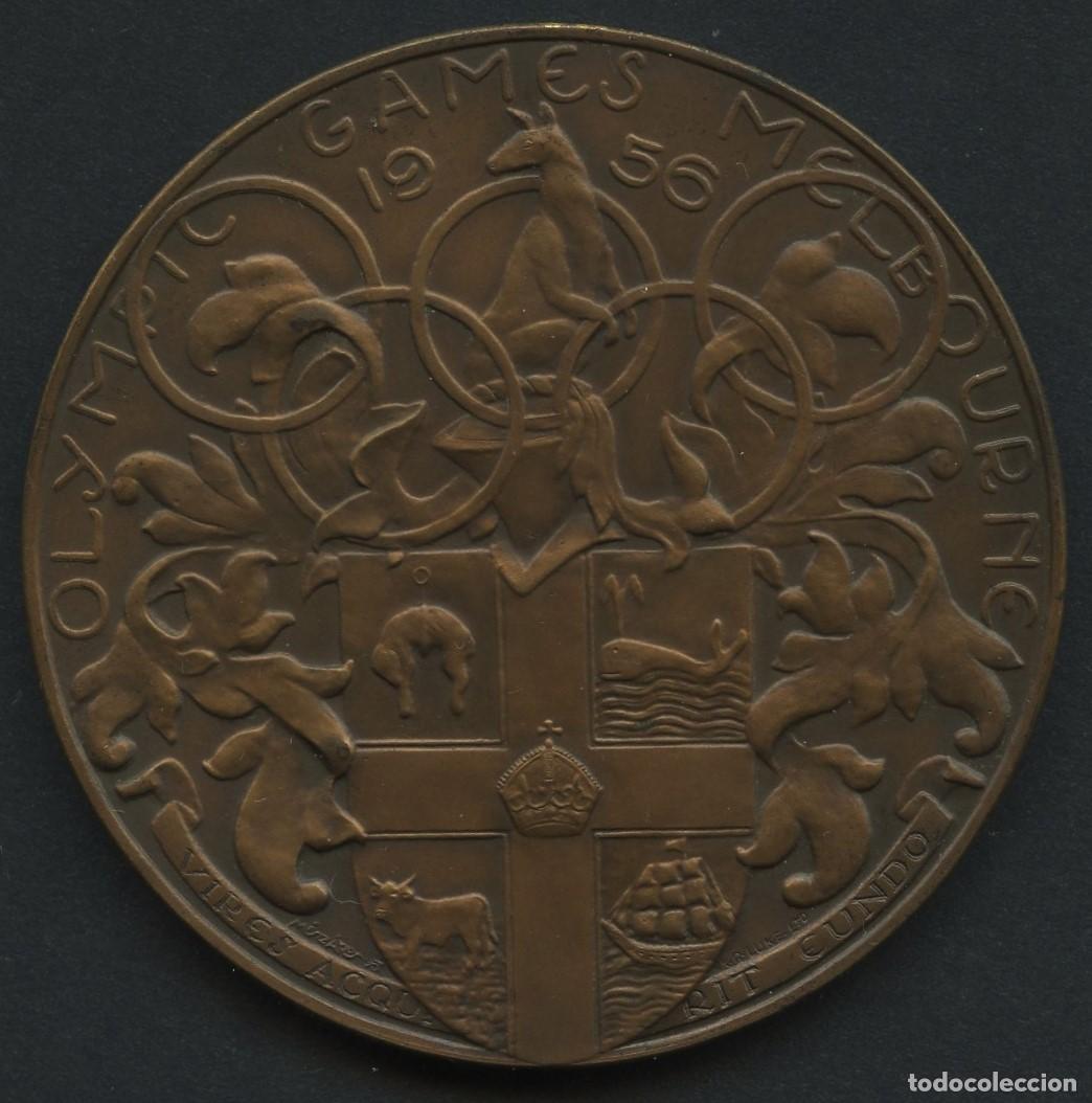 Coleccionismo deportivo: AUSTRALIA, MEDALLA DE PARTICIPANTE, JUEGOS OL&Iacute;MPICOS MELBOURNE, 1956, (RARA)