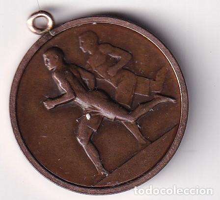 Coleccionismo deportivo: Bonita medalla deportiva J Saicsam primer premio 10 km Valparaiso 1914 atletismo.