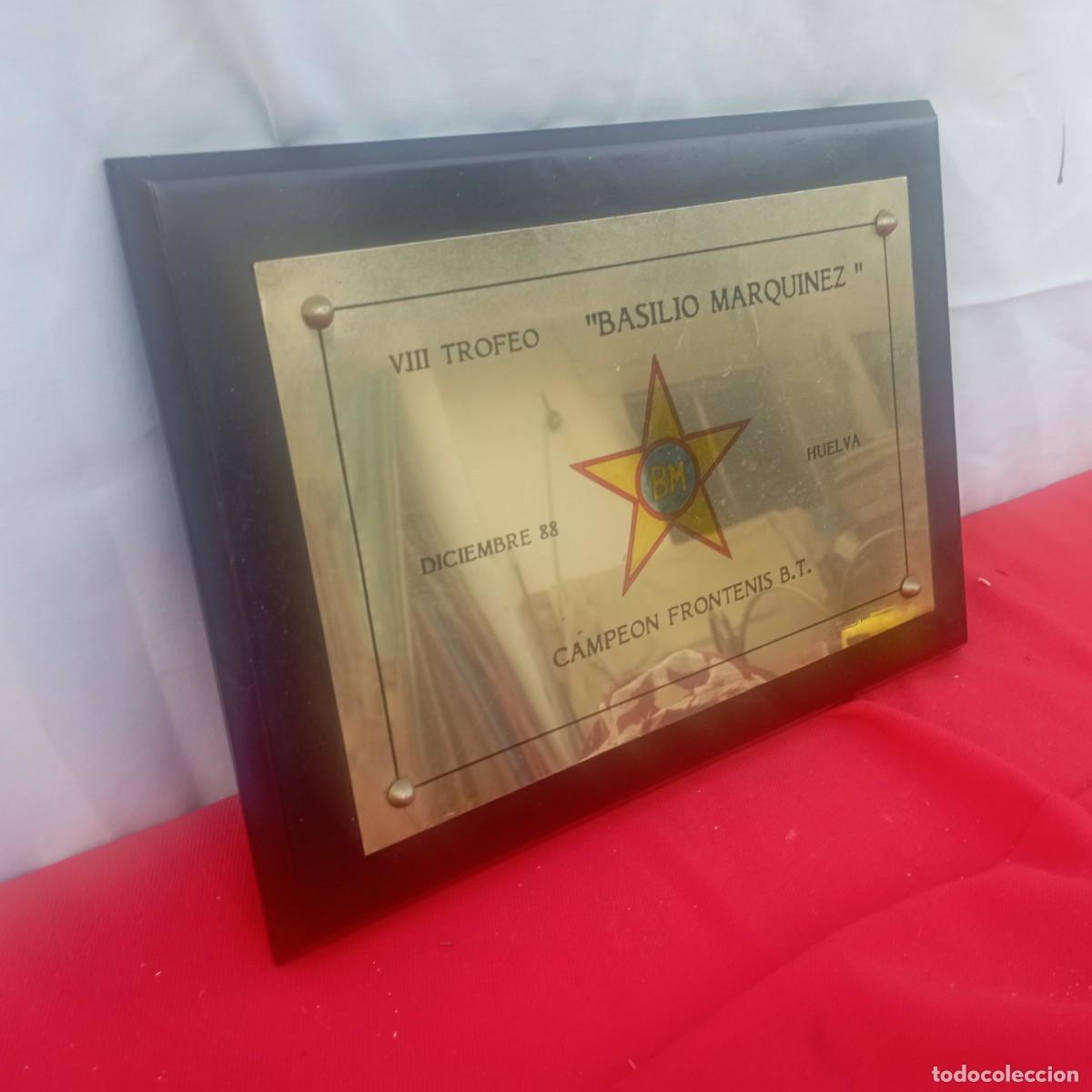 Coleccionismo deportivo: trofeo placa - Foto 1