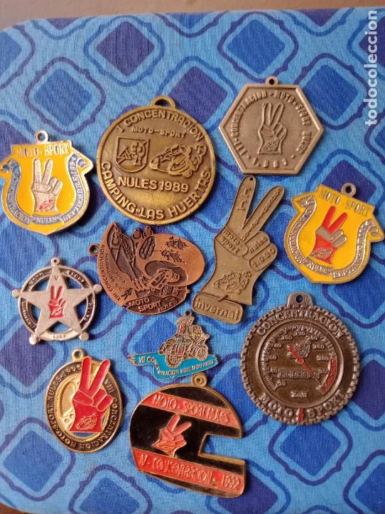 Collectionnisme sportif: MOTORISMO. NULES, CASTELL&Oacute;N, MOTOCICLISMO. 11 PLACAS DE CONCENTRACIONES DE MOTOS.
