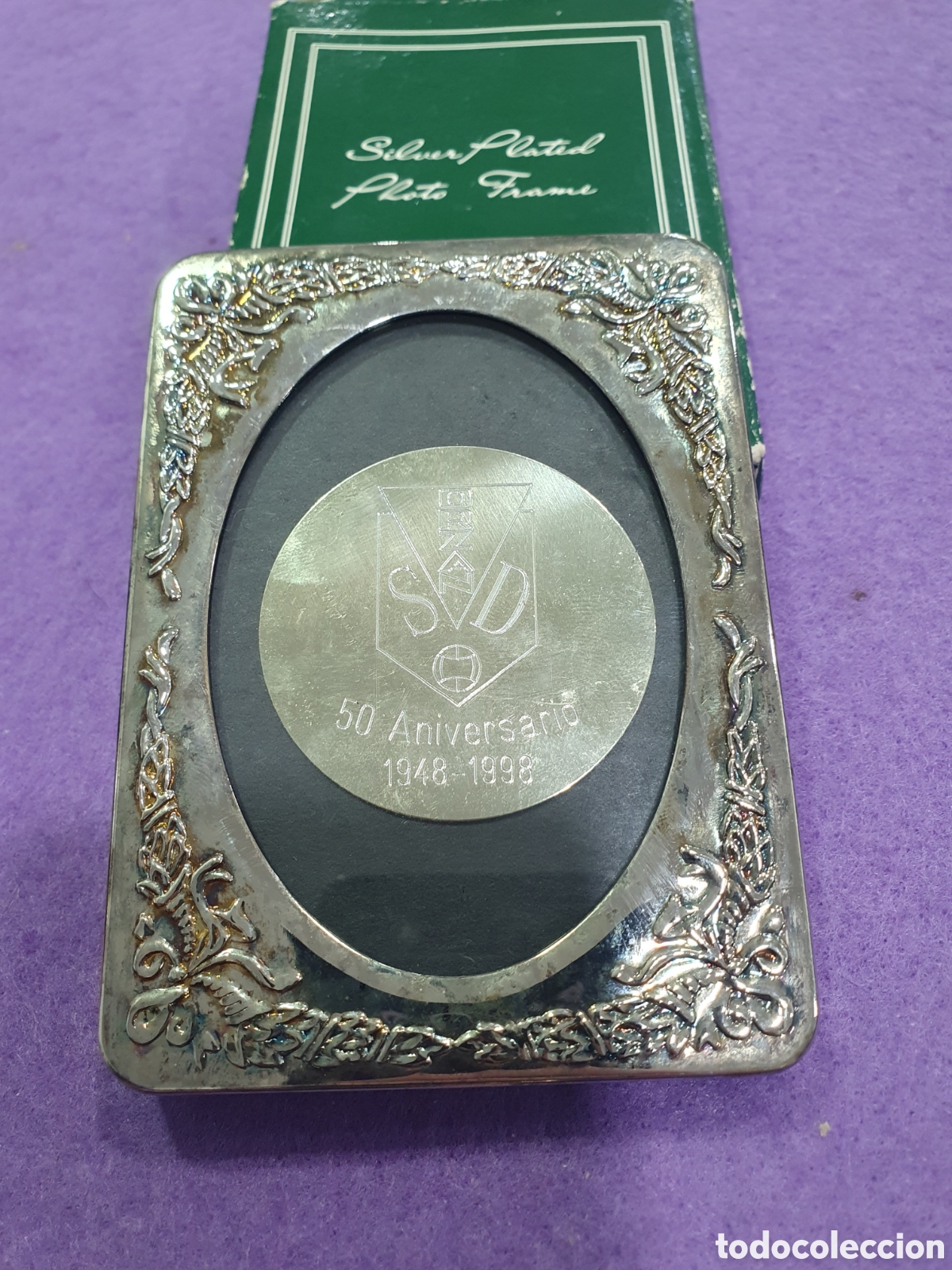 Coleccionismo deportivo: Placa conmemorativa Orzan SD. La Coru&ntilde;a. 1998. (L18)