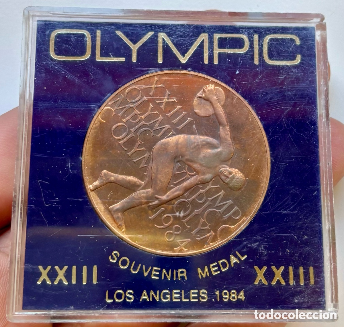 Coleccionismo deportivo: Medalla Los Angeles 1984 Olimpiadas Souvenir. En Estuche Medal Olympic