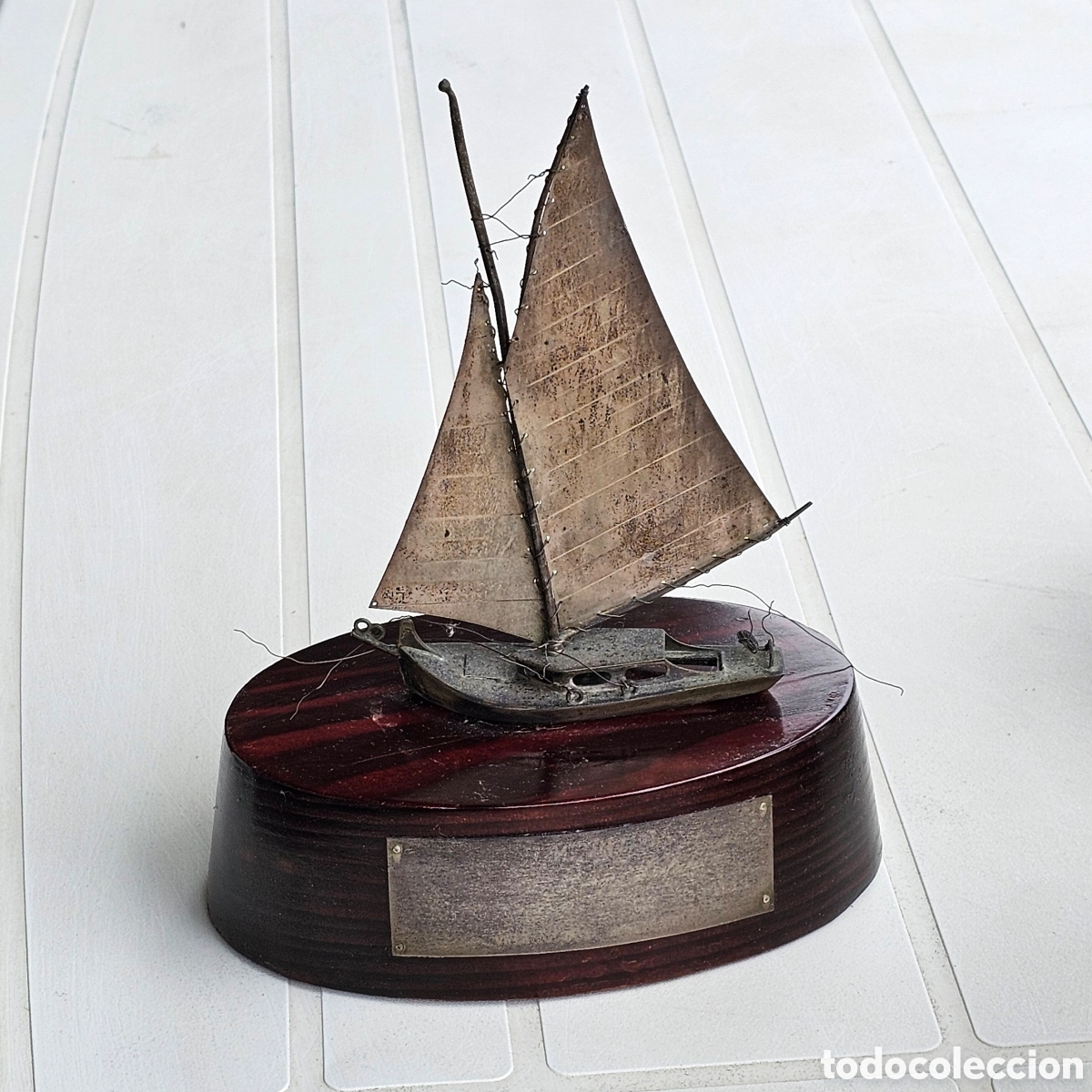 Collezionismo sportivo: Velero trofeo plata barco vela