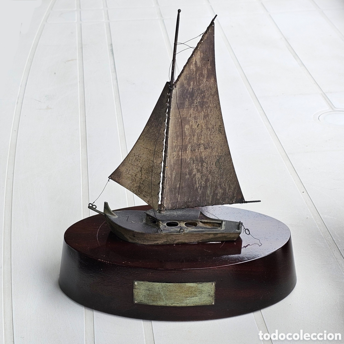 Collezionismo sportivo: Velero trofeo plata barco vela