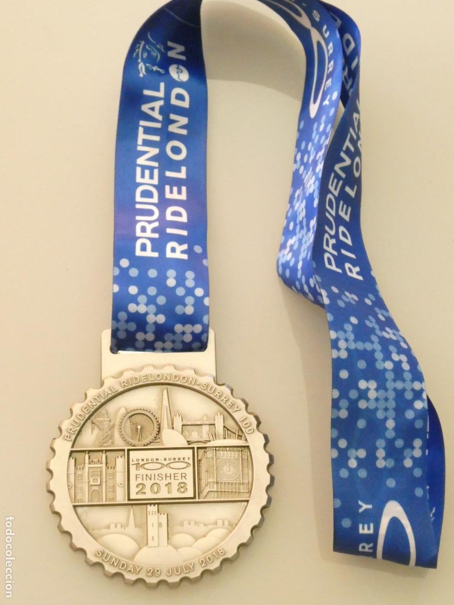 Coleccionismo deportivo: MEDALLA MEDALL&Oacute;N LONDON CLASSIC CICLISMO UCI PRO TOUR LONDRES SURREY 2018 INGLATERRA FINISHER. 130GR