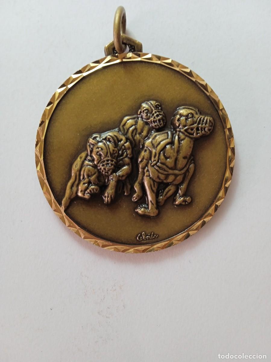 Sports collectibles: MEDALLA BRONCE CEBRI&Aacute;N PERROS DI&Aacute;METRO 57 mm NUEVA