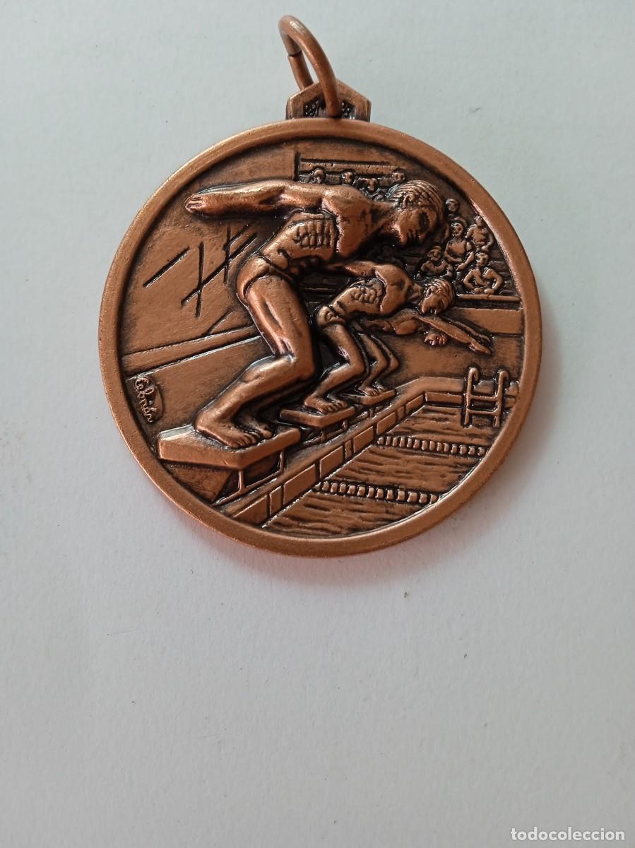 Sports collectibles: MEDALLA BRONCE CEBRI&Aacute;N NATACI&Oacute;N DI&Aacute;METRO 57 mm NUEVA